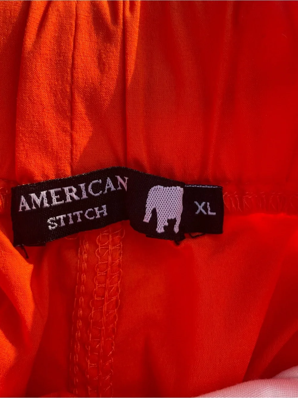American Stitch Men’s XL Bright Orange Cargo Pants Utility Streetwear